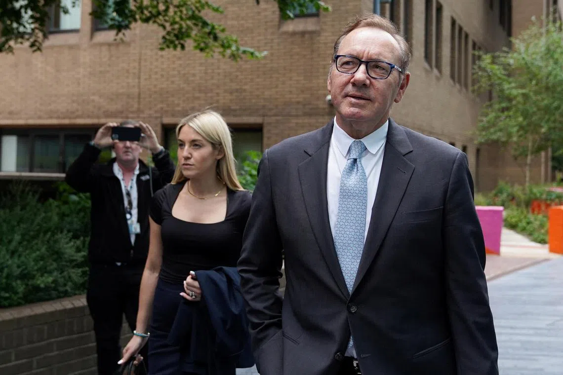 Kevin Spacey said he felt “crushed” after allegations were made against him, saying it was like a “stab in the back”.