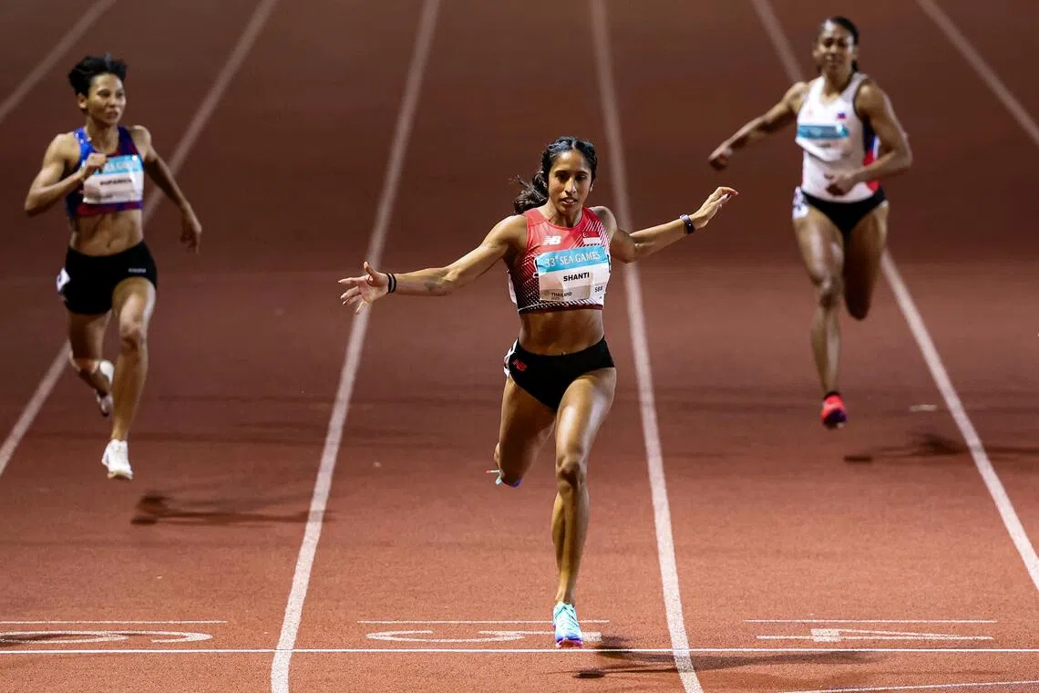 SEA Games 2025: Shanti Pereira anchors 4x100m relay team to national record