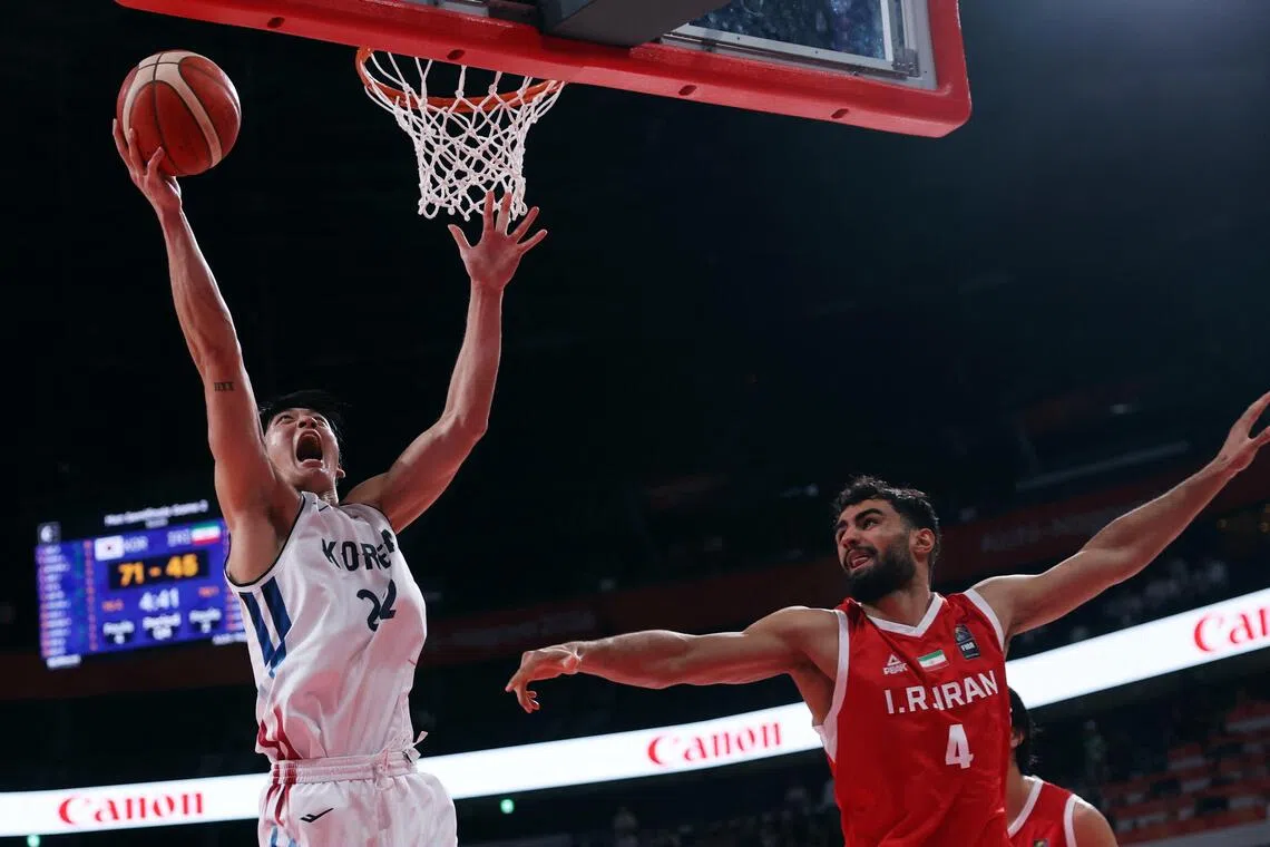 South Korea are aiming to win their first men’s basketball gold in the Asian Games since 2014.