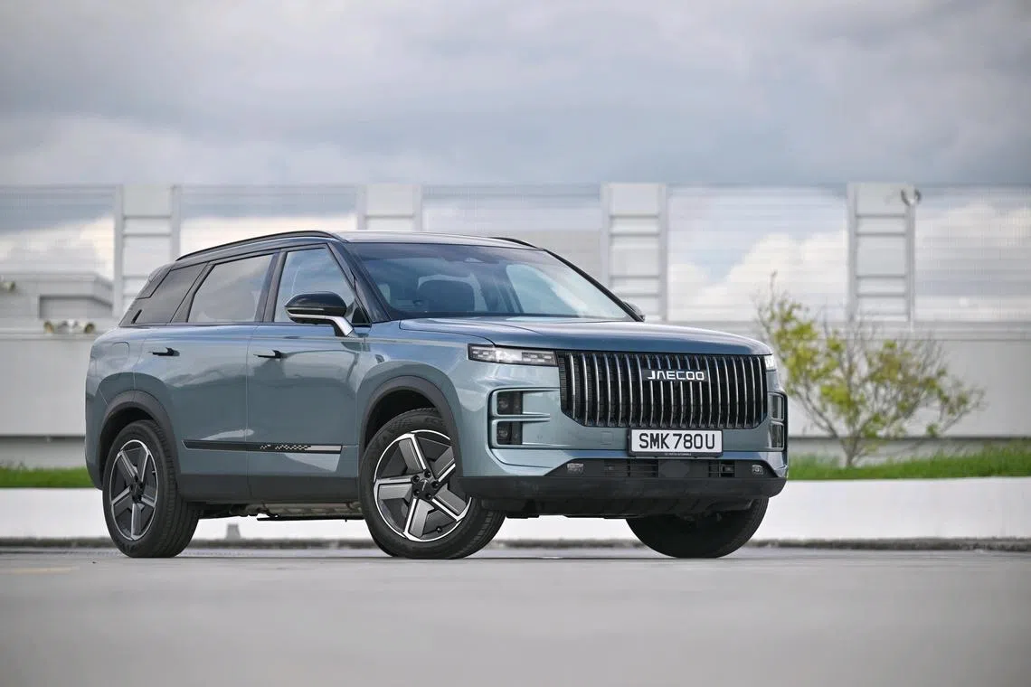 Interior and exterior of the Jaecoo J7 plug-in hybrid SUV, on Dec 10, 2024.