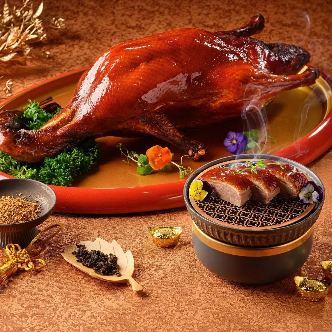 Wan Hao Chinese Restaurant's Tea Smoked Grain-Fed Duck.