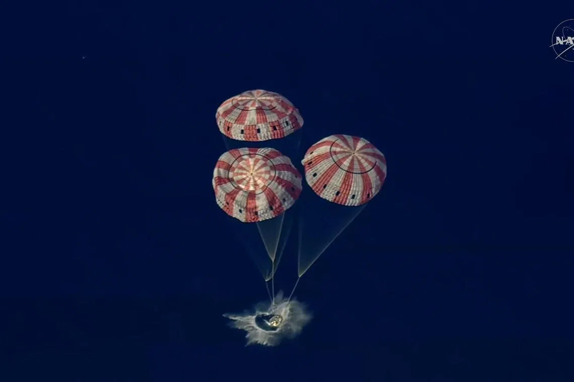 Splashdown of Artemis II astronauts concludes 10-day moon mission