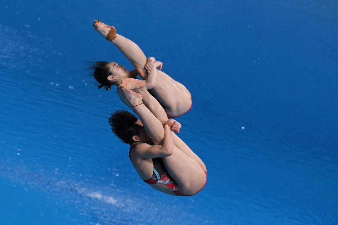 Chen Yiwen and Chang Yani of China  dominated the Women's  Synchronised 3m Springboard final.