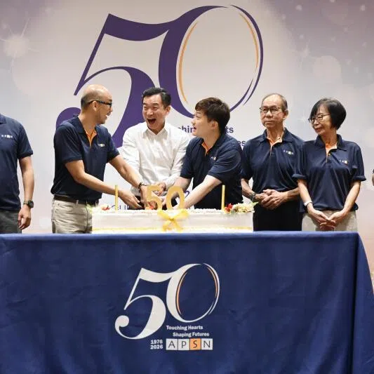 APSN's Golden Jubilee Launch Ceremony, officiated by Guest of Honour Mr Eric Chua, Senior Parliamentary Secretary, Ministry of Law & Ministry of Social and Family Development on April 10.