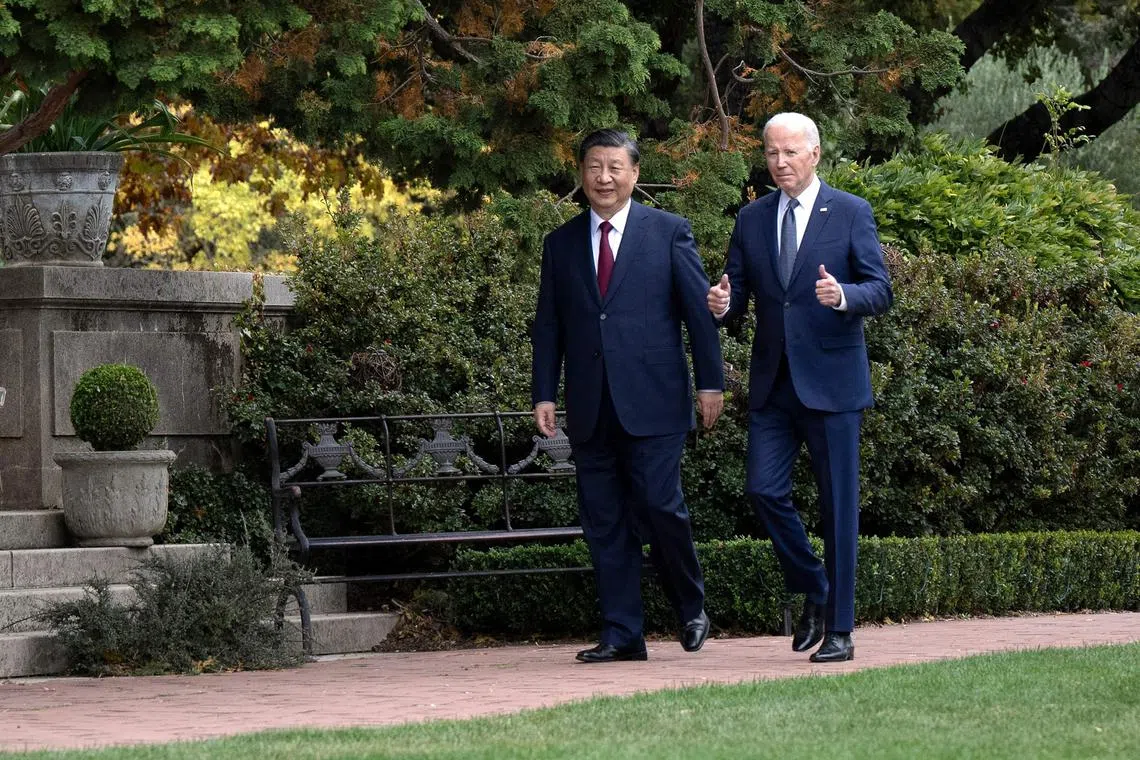 US President Joe Biden and China's Xi Jinping met on Wednesday to discuss issues such as military conflicts.