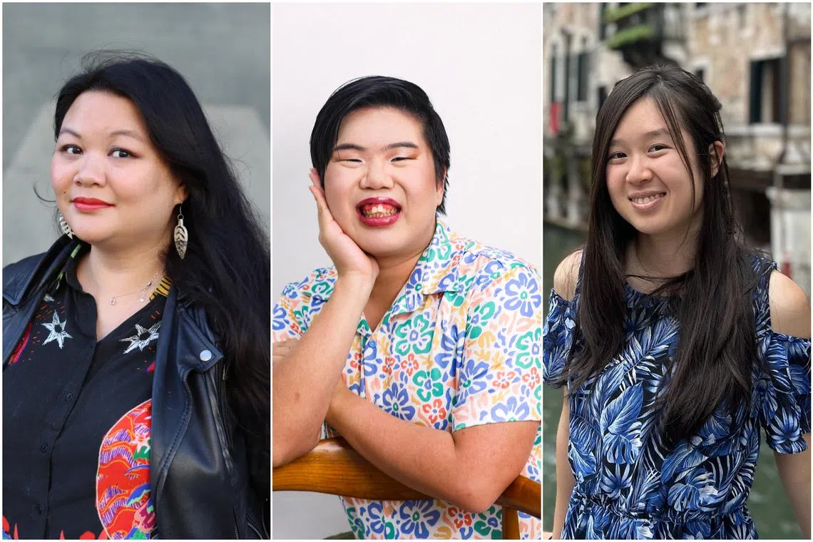 (From left) Judith Huang, Max Pasakorn and Ng Ziqin are the three editors of the Perks Of Being Dumped anthology.