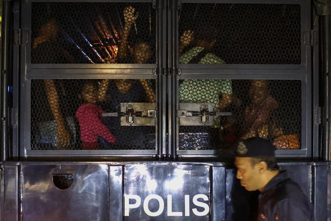 Authorities detained more than 100 Rohingya asylum seekers who had gathered outside UN refugee agency’s premises in Kuala Lumpur to seek assistance after being evicted from their homes in Penang state.