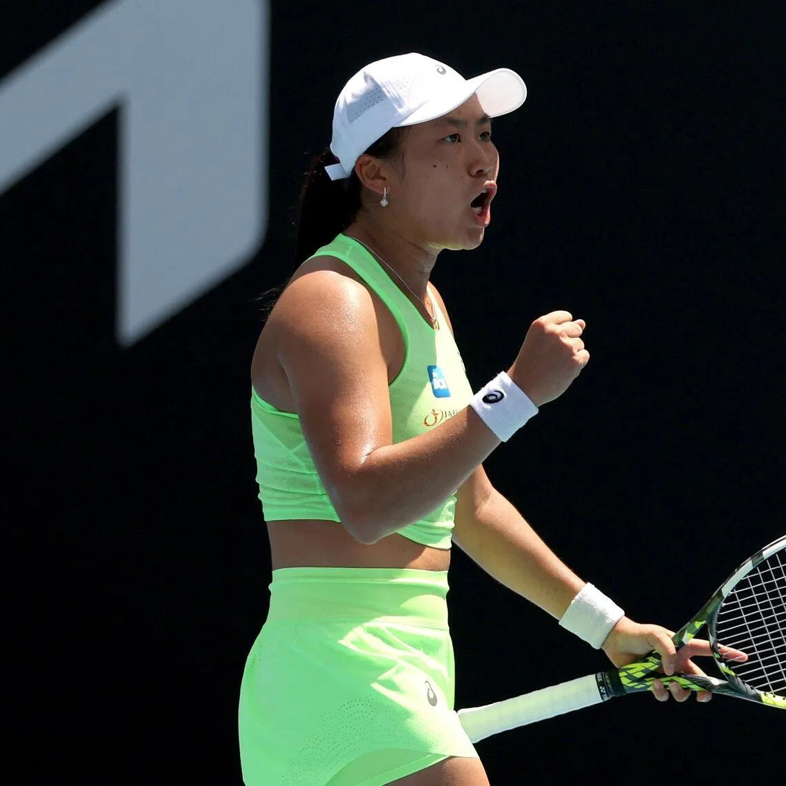 Unseeded Janice Tjen (above) stunned Canadian 22nd seed Leylah Fernandez 6-2, 7-6 (7-1) to surge into the second round in Melbourne.