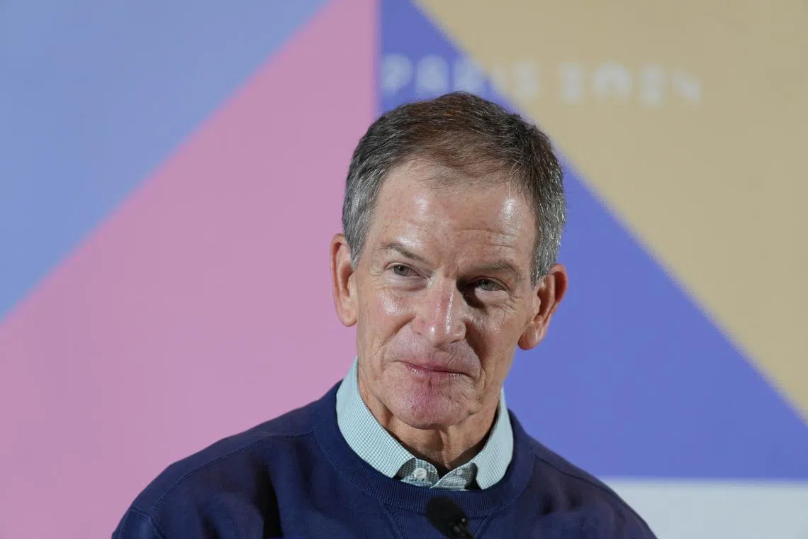 FILE PHOTO: Jul 25, 2024; Paris, FRANCE; Gene Sykes at a press conference during the Paris 2024 Olympic Summer Games. Mandatory Credit: Kirby Lee-USA TODAY Sports/File Photo