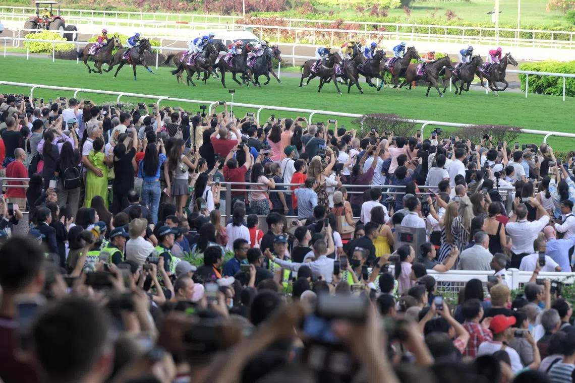 The Grand Singapore Gold Cup, the last race to be held at  the Singapore Turf Club on October 5, 2024.