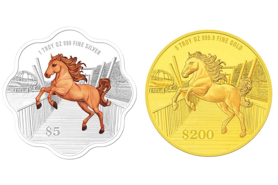 The 2026 issue features a horse set against the backdrop of Punggol Waterway Park.