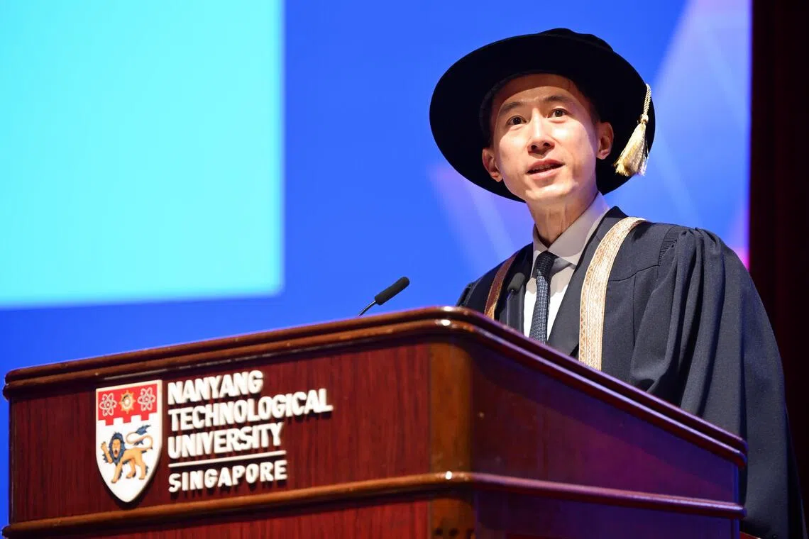 straitstimes.com - Ng Wei Kai - Stay curious in the age of AI, TikTok chief Chew Shou Zi tells NTU PhD graduates