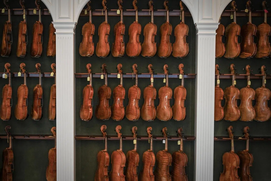 Violins for sale in London. Auction house Tarisio is putting up for sale a violin made in 1731 by master violin maker Bartolomeo Giuseppe Guarneri. 