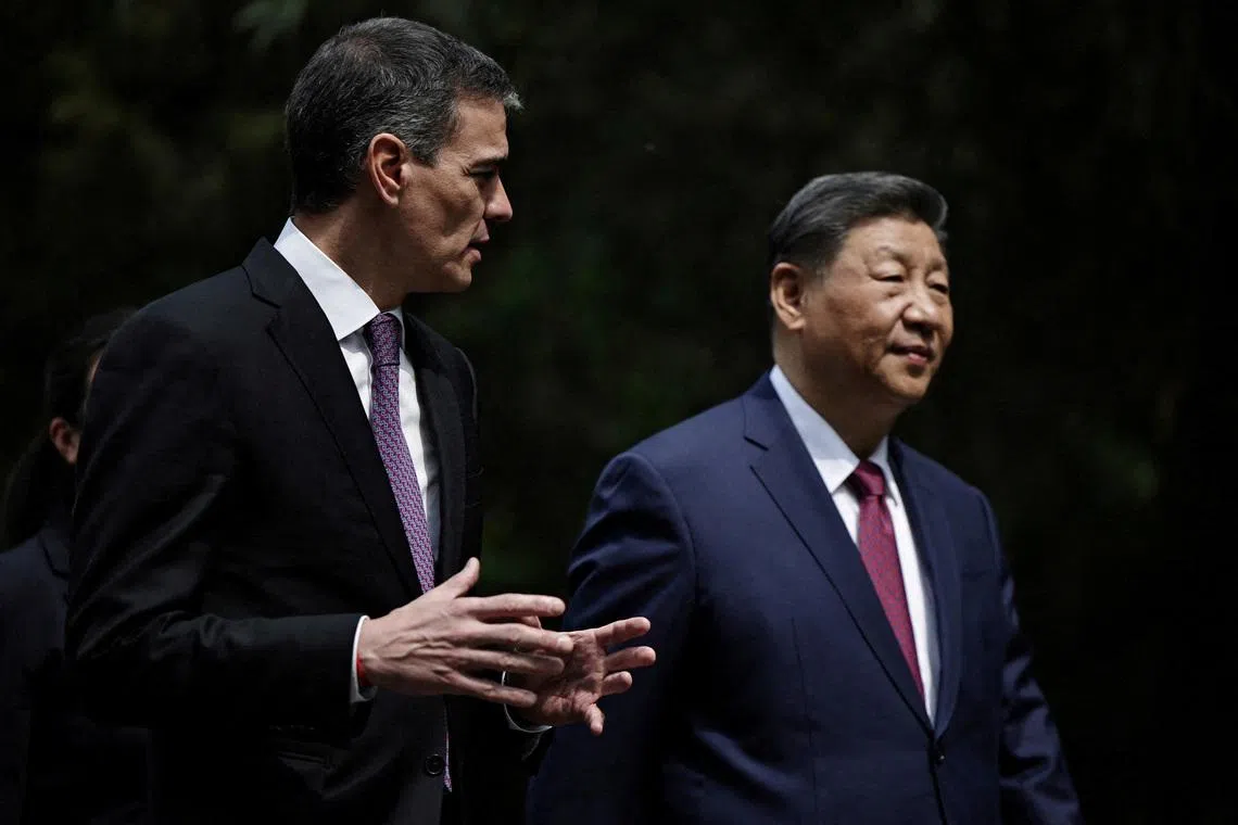 Spanish premier urges China to take bigger role in multipolar order