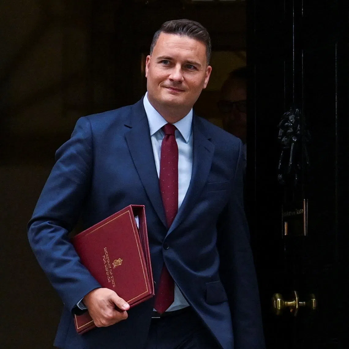 Britain's Defence Secretary Wes Streeting walks following the first cabinet meeting with British Prime Minister Andy Burnham at 10 Downing Street, in London, Britain, July 21, 2026. REUTERS/Chris J Ratcliffe
