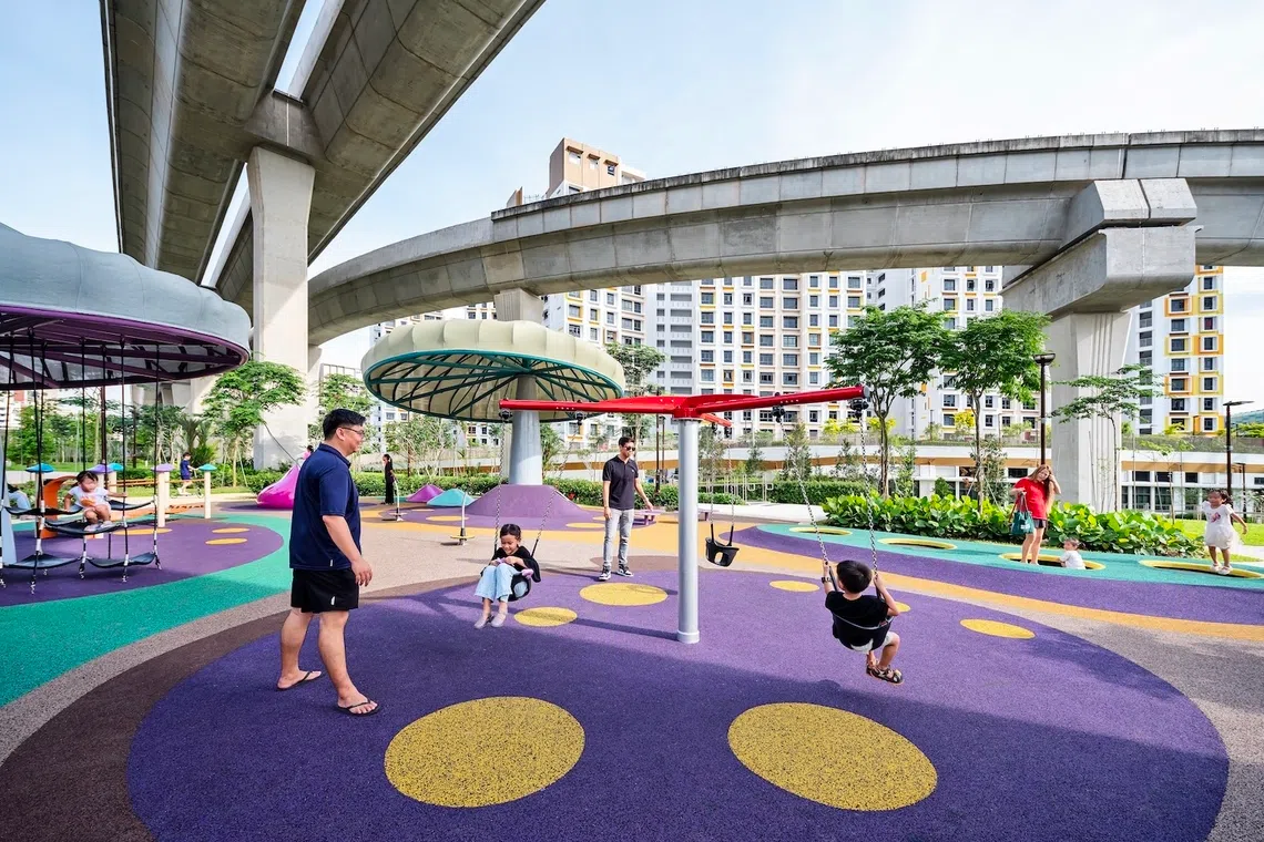 Chiu Teng had to coordinate construction of common facilities beneath and alongside the viaducts.