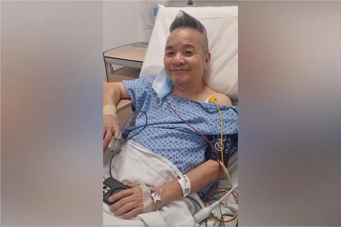 Marcus Chin was filming a video with fellow actor Mark Lee at Mediacorp on Oct 7 when he felt unwell.