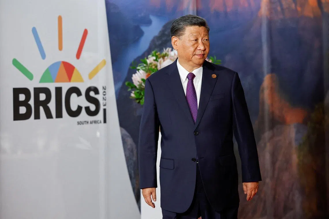 Chinese President Xi Jinping favours forums in which China plays a more central role, such as the recent Brics summit in South Africa.