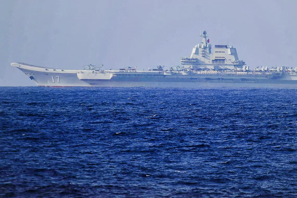 The Chinese aircraft carrier Shandong was commissioned in 2019.