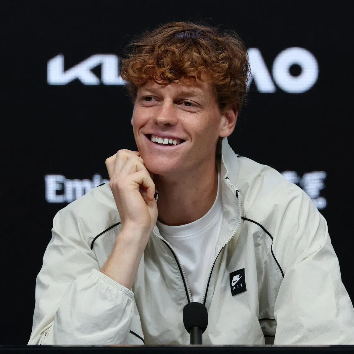 Tennis - Australian Open - Melbourne Park, Melbourne, Australia - January 16, 2026 Italy's Jannik Sinner during press conference REUTERS/Hollie Adams