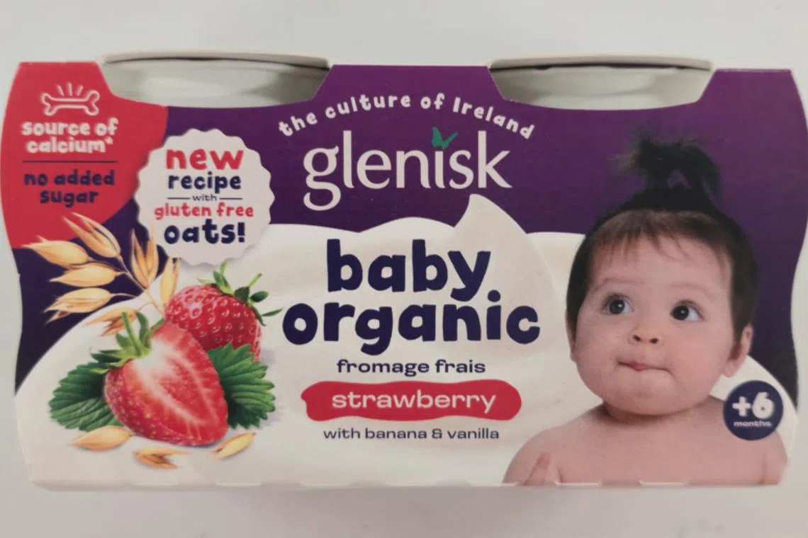 The SFA was notified by the Food Safety Authority of Ireland on the recall of Glenisk Baby Organic Fromage Frais Strawberry with Banana, Vanilla & Oats (4x60g).