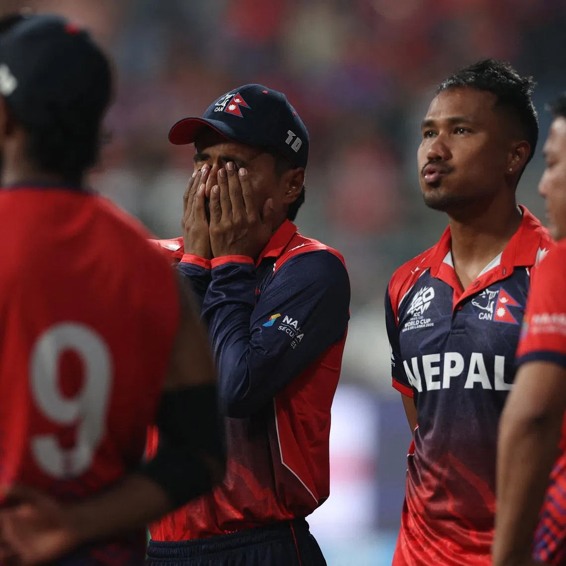 Cricket - ICC Men's T20 World Cup 2026 - Group C - England v Nepal - Wankhede Stadium, Mumbai, India - February 8, 2026 Nepal's Rohit Paudel reacts after losing the match REUTERS/Francis Mascarenhas