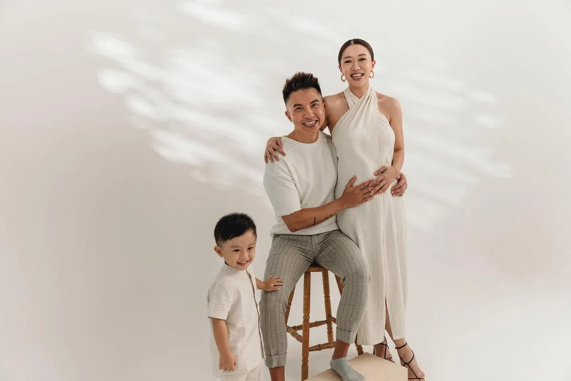 Love, Bonito co-founder Rachel Lim with her husband Leonard Lee and their son Oliver. The couple are expecting their second child.