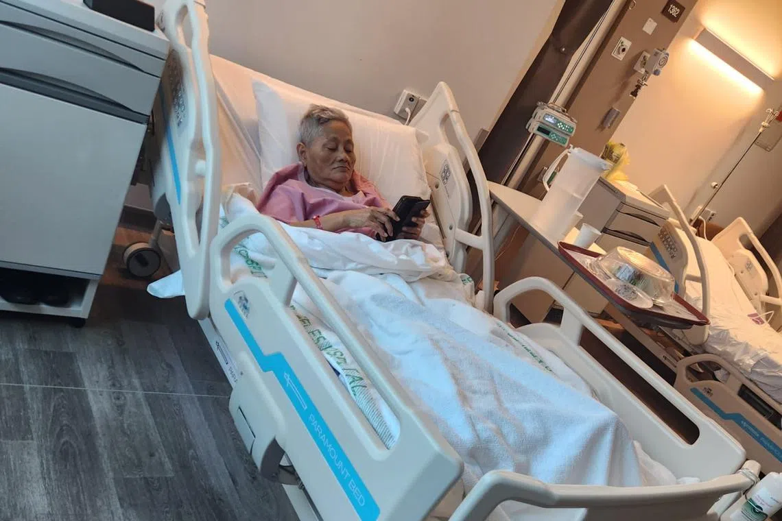 Ms Saniah Ma’arop, 68, was hospitalised after she was allegedly punched in the head by an older man.