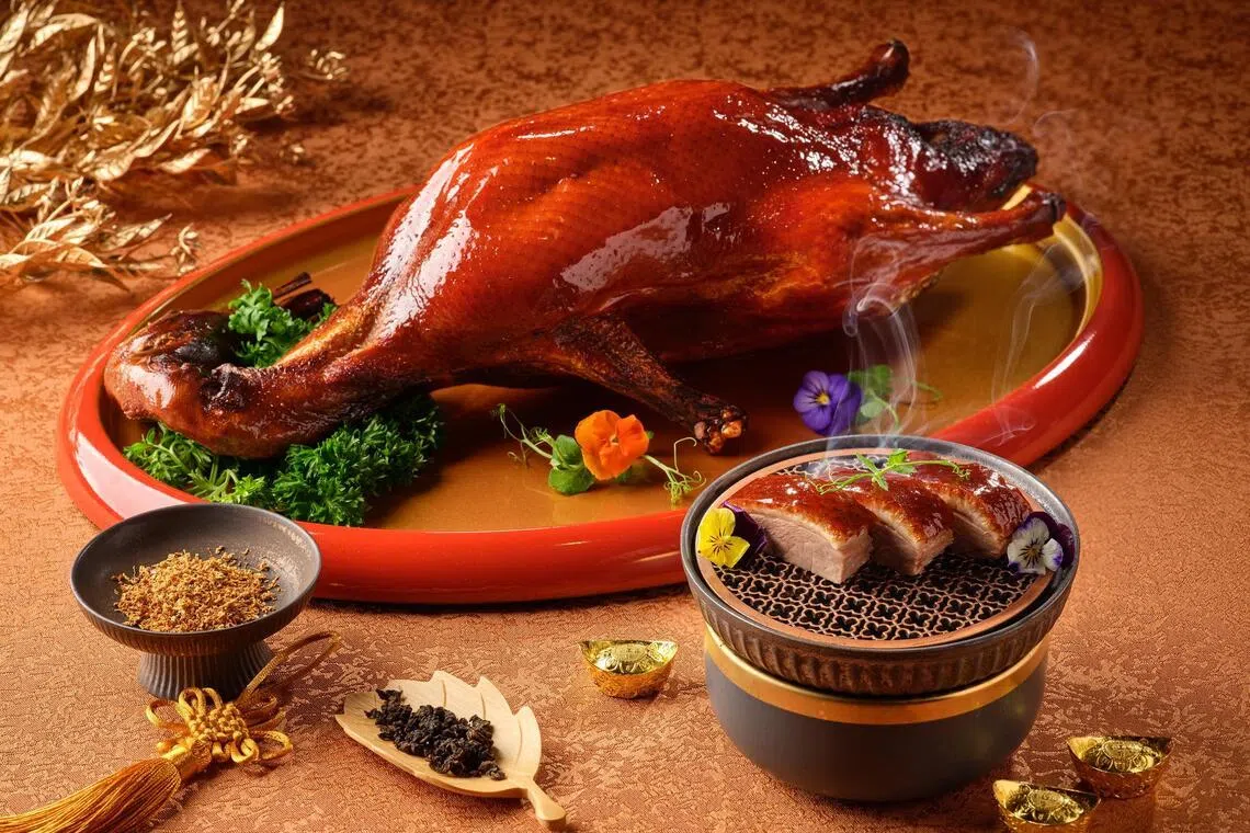 Wan Hao Chinese Restaurant's Tea Smoked Grain-Fed Duck.