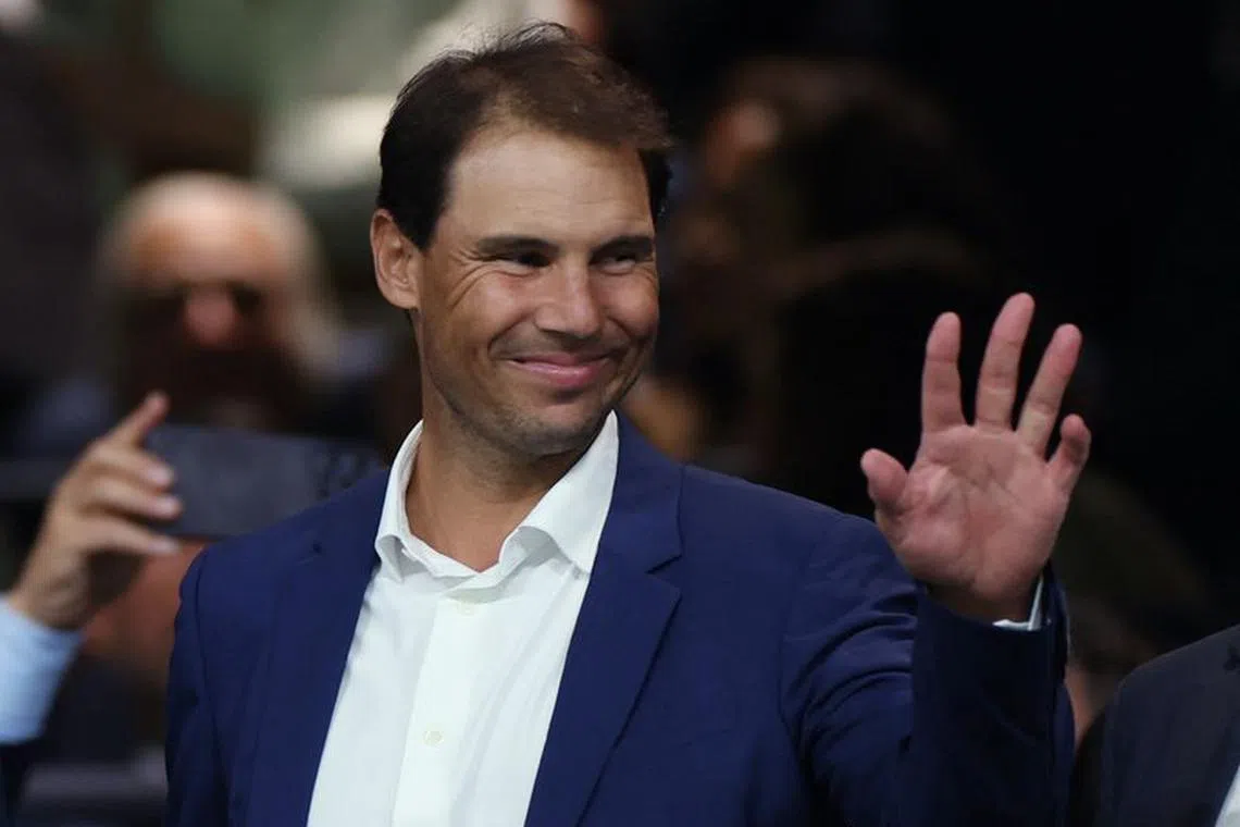 Soccer Football - LaLiga - Real Madrid v Real Sociedad - Santiago Bernabeu, Madrid, Spain - September 17, 2023 Tennis player Rafael Nadal in the stands before the match REUTERS/Isabel Infantes/File Photo