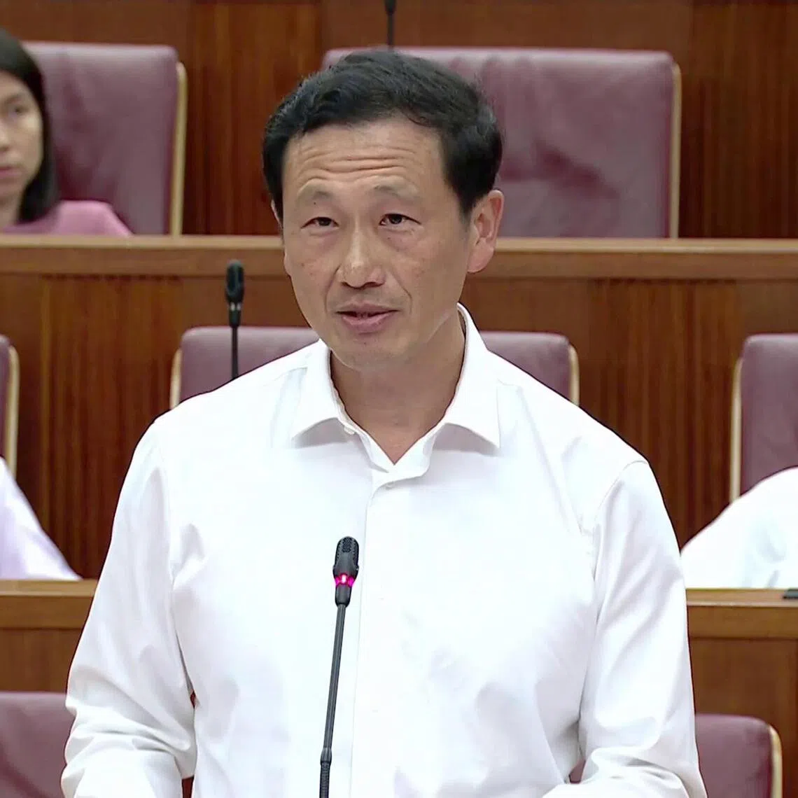 Minister for Health Ong Ye Kung speaking in Parliament on 23 Sept 2025.