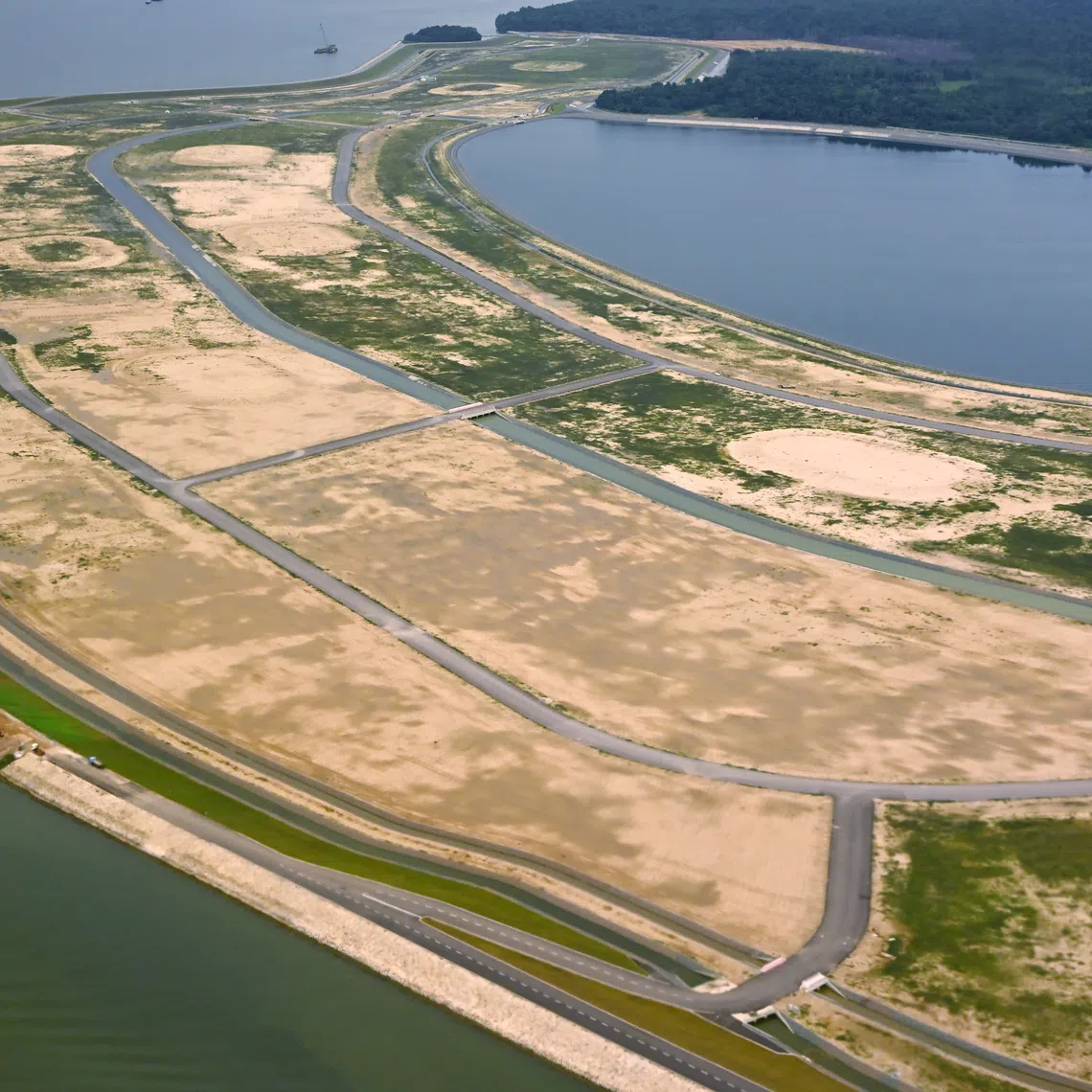 About 800 hectares of land has been added to Singapore with the completion of construction works for Singapore’s first polder, located at Pulau Tekong.