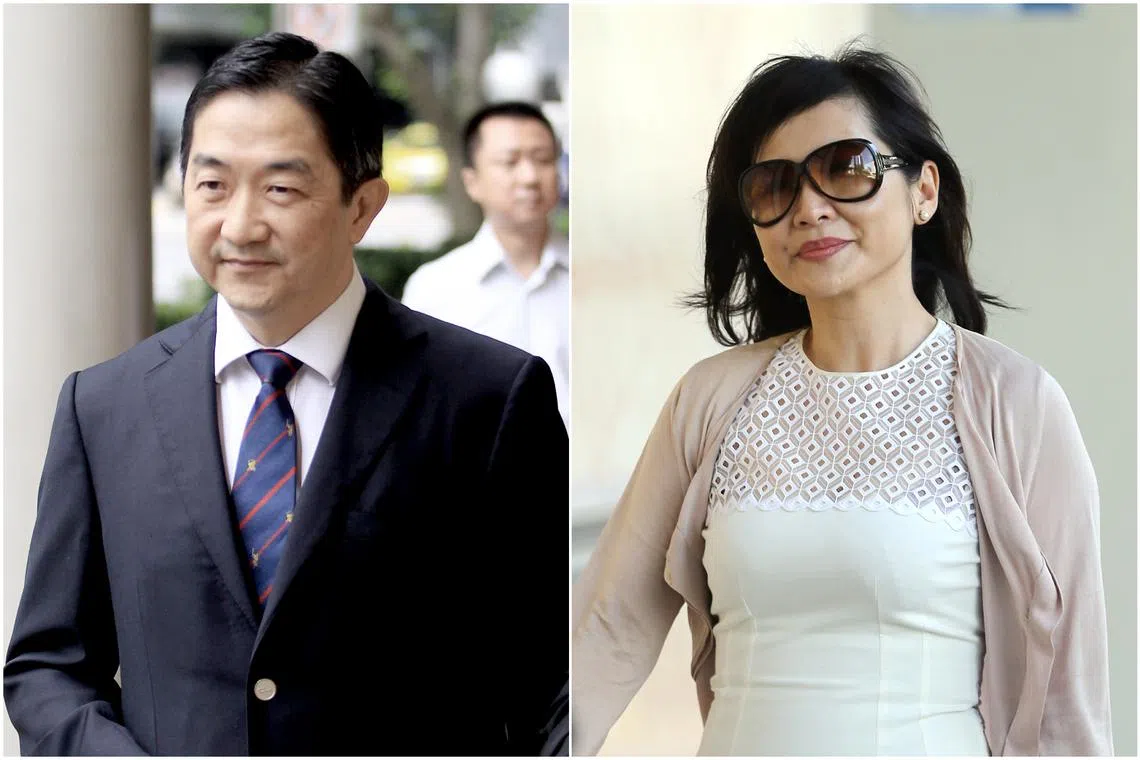 John Soh Chee Wen (left) and Quah Su-Ling were convicted of a record 349 successful charges in total in December, 2022.