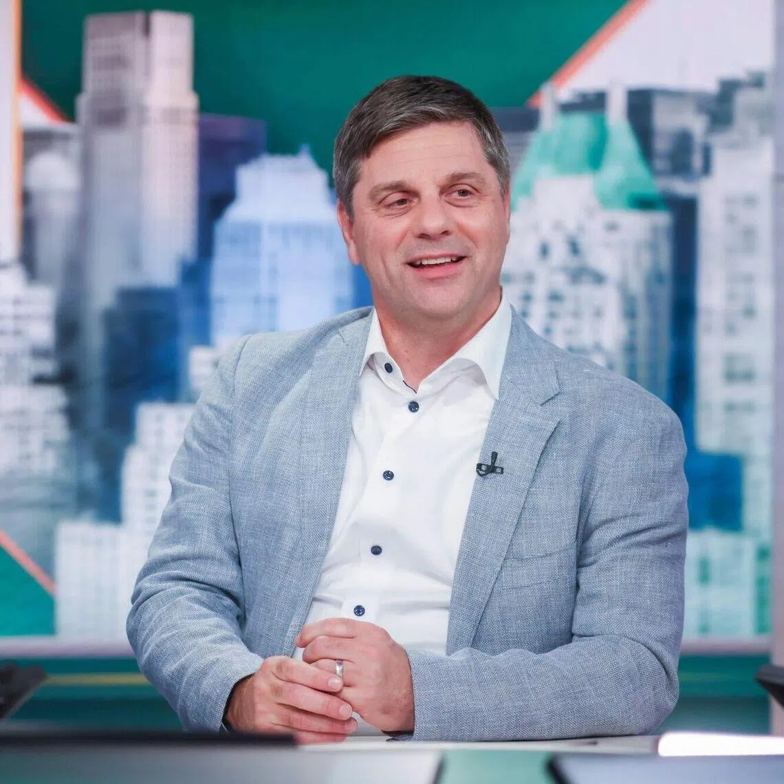 PGA Tour chief executive Brian Rolapp speaking during a Bloomberg Television interview in New York on Aug 7.
