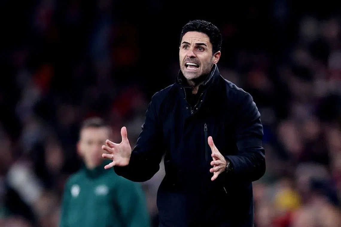 Soccer Football - Champions League - Group B - Arsenal v RC Lens - Emirates Stadium, London, Britain - November 29, 2023 Arsenal manager Mikel Arteta REUTERS/David Klein
