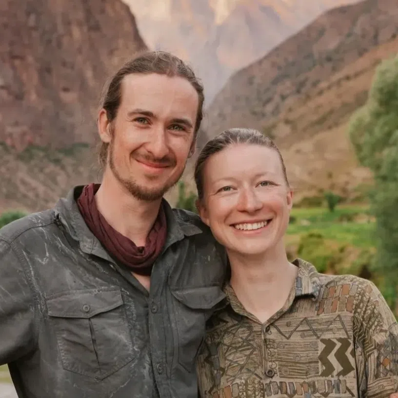 Mr Philipp Springsguth and Ms Maria West set out from Germany and arrived in Busan eight months later, after cycling through 16 countries.