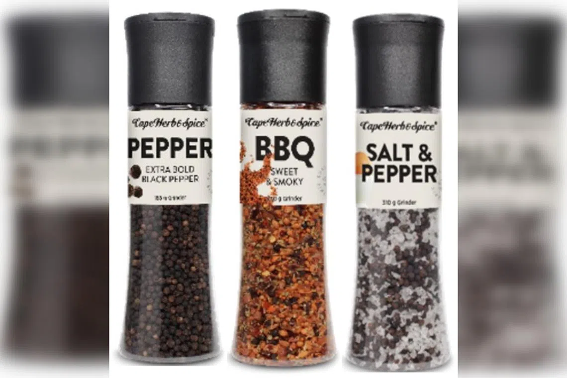 The products by Cape Herb and Spice are supplied from South Africa, said SFA in a statement on Feb 7.