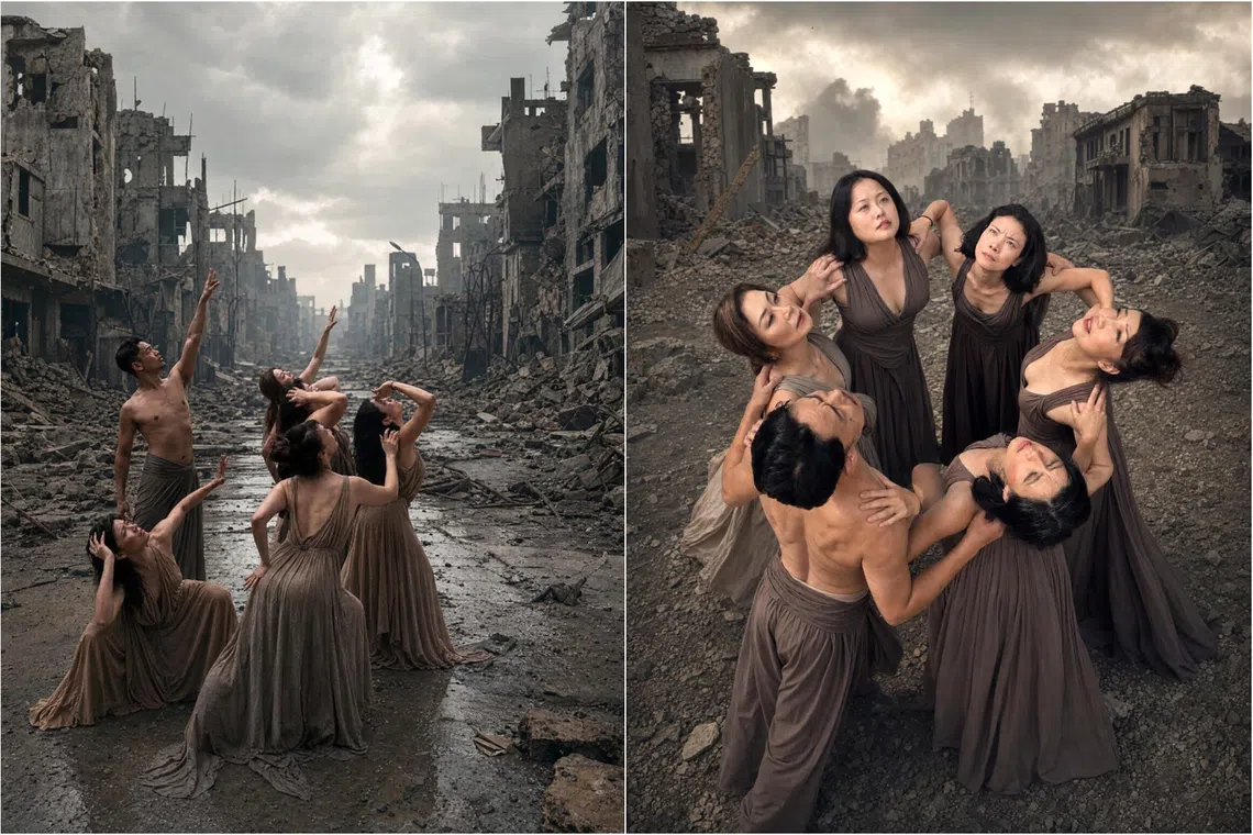 Dancers from Flamenco Sin Fronteras and contemporary artists perform in Tierra Rota, Alma Viva (Broken Earth, Living Soul)