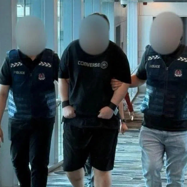 The man was arrested in Singapore on March 17, 2026, after he was deported from Thailand. 
