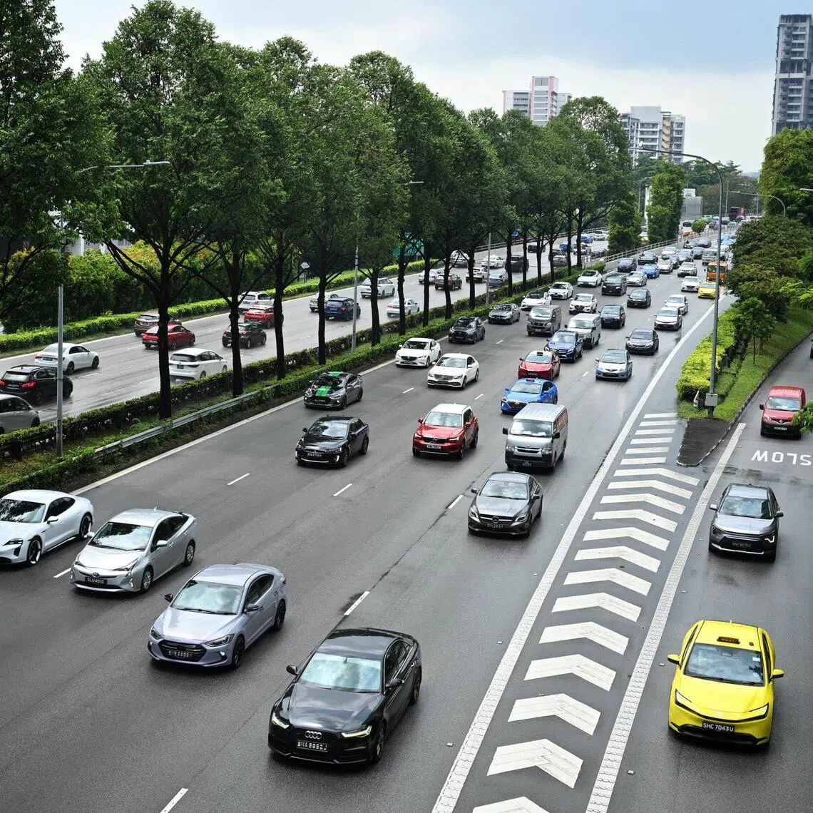 The price of a Category B COE, used to register larger, more powerful cars and EVs, was $129,910.