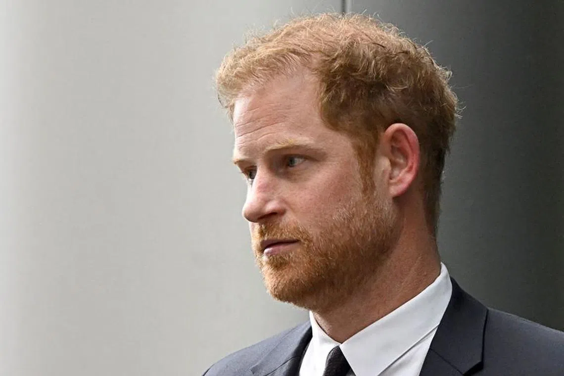 Britain's Prince Harry, Duke of Sussex walks outside the Rolls Building of the High Court in London, Britain June 6, 2023. REUTERS/Toby Melville/File Photo