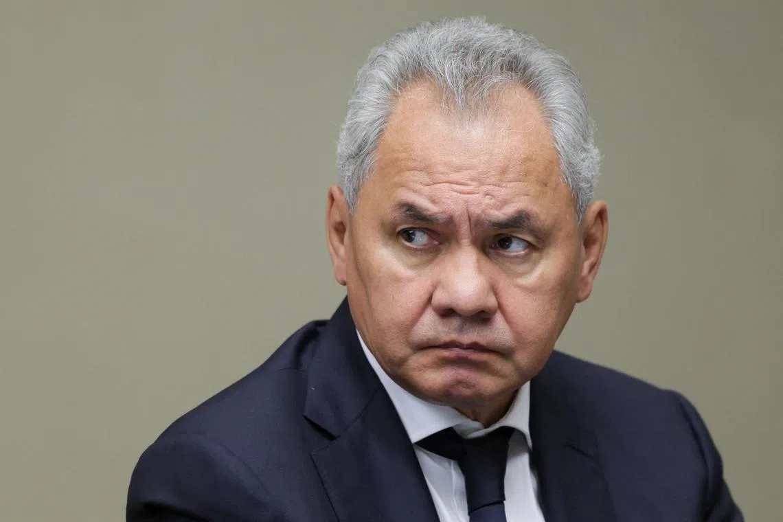FILE PHOTO: Russian Security Council's Secretary Sergei Shoigu attends a meeting dedicated to the situation in the south of the country following an incursion of Ukrainian troops, at a residence outside Moscow, Russia August 12, 2024. Sputnik/Gavriil Grigorov/Kremlin via REUTERS/File Photo