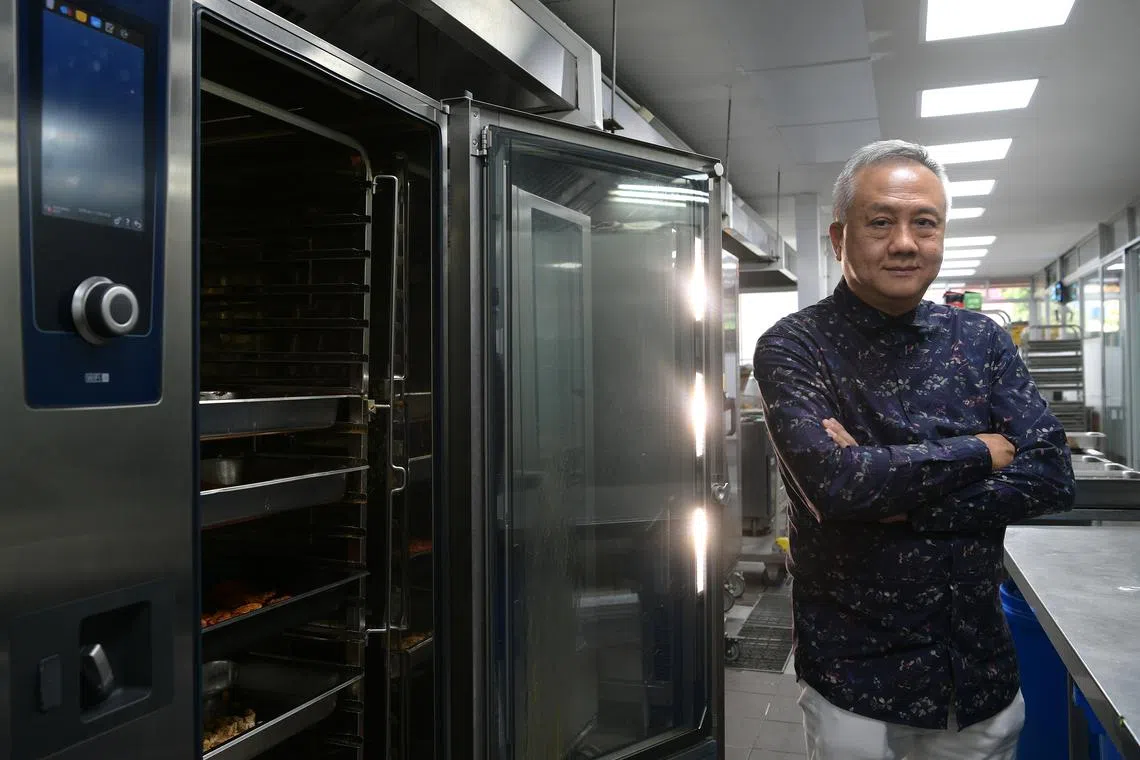 Founder Alan Tan of Rasel Catering Singapore, which saw a 40 per cent jump in its monthly electricity bill.
