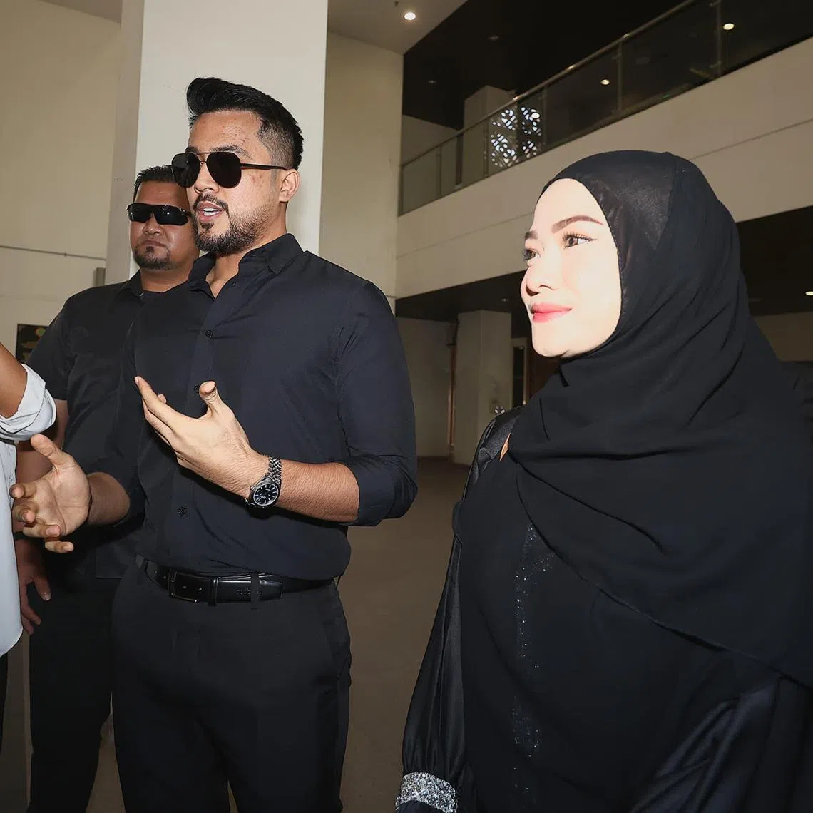 Aliff Aziz (second from left) 