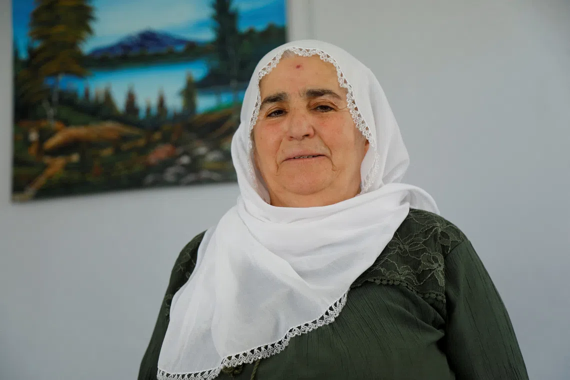 Hatice Yasar, a member of the \"Peace Mothers\" who says her two sons joined the outlawed Kurdistan Workers Party (PKK) and never returned, poses for a photograph during an interview with Reuters in Diyarbakir, Turkey, August 11, 2026. REUTERS/Sertac Kayar