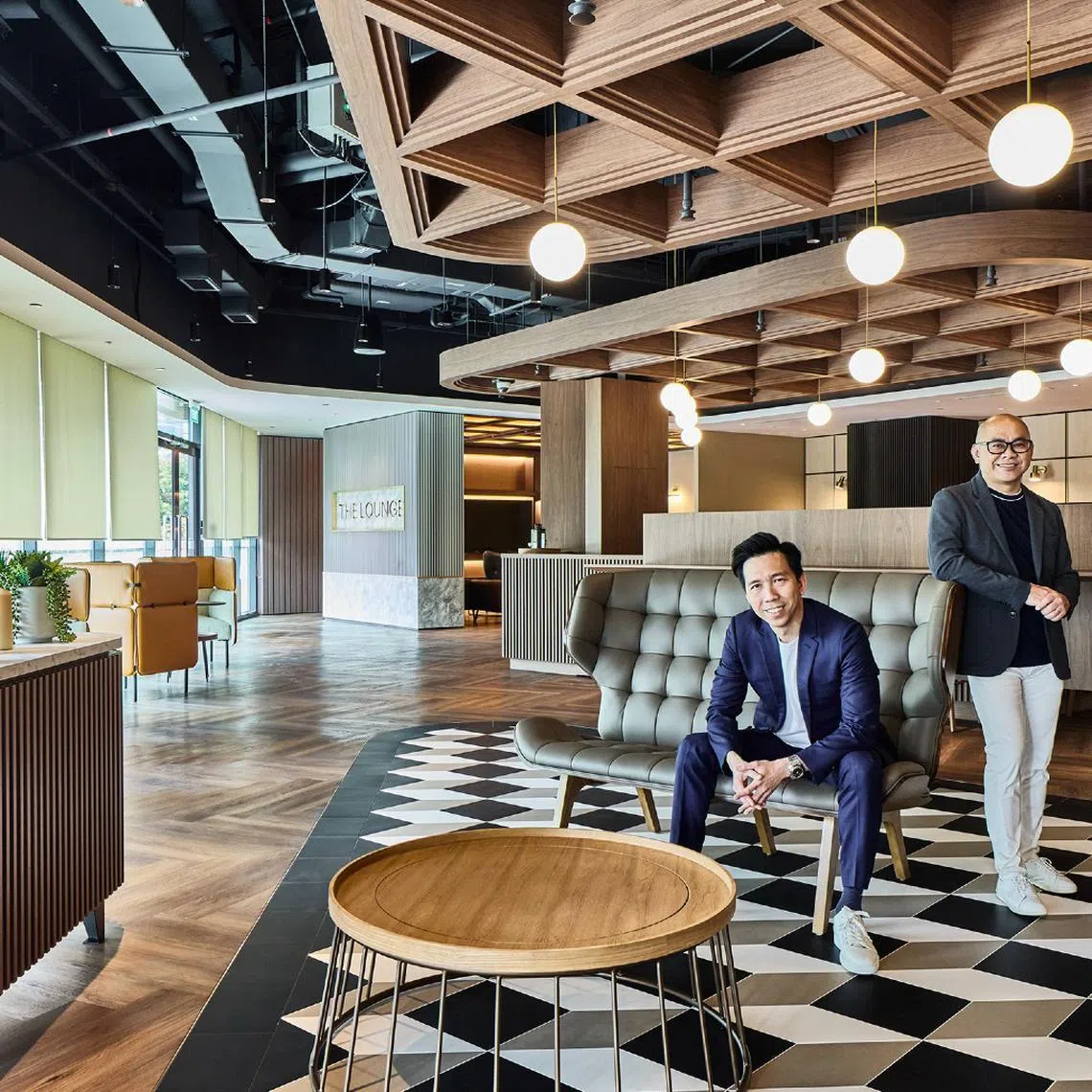 Mr Brendan Khor (left) co-founded Conexus Studio with design director Aviruth
Trungtreechart (right), making it clear from the start that quality would be the firm’s cornerstone.
PHOTO: CONEXUS STUDIO