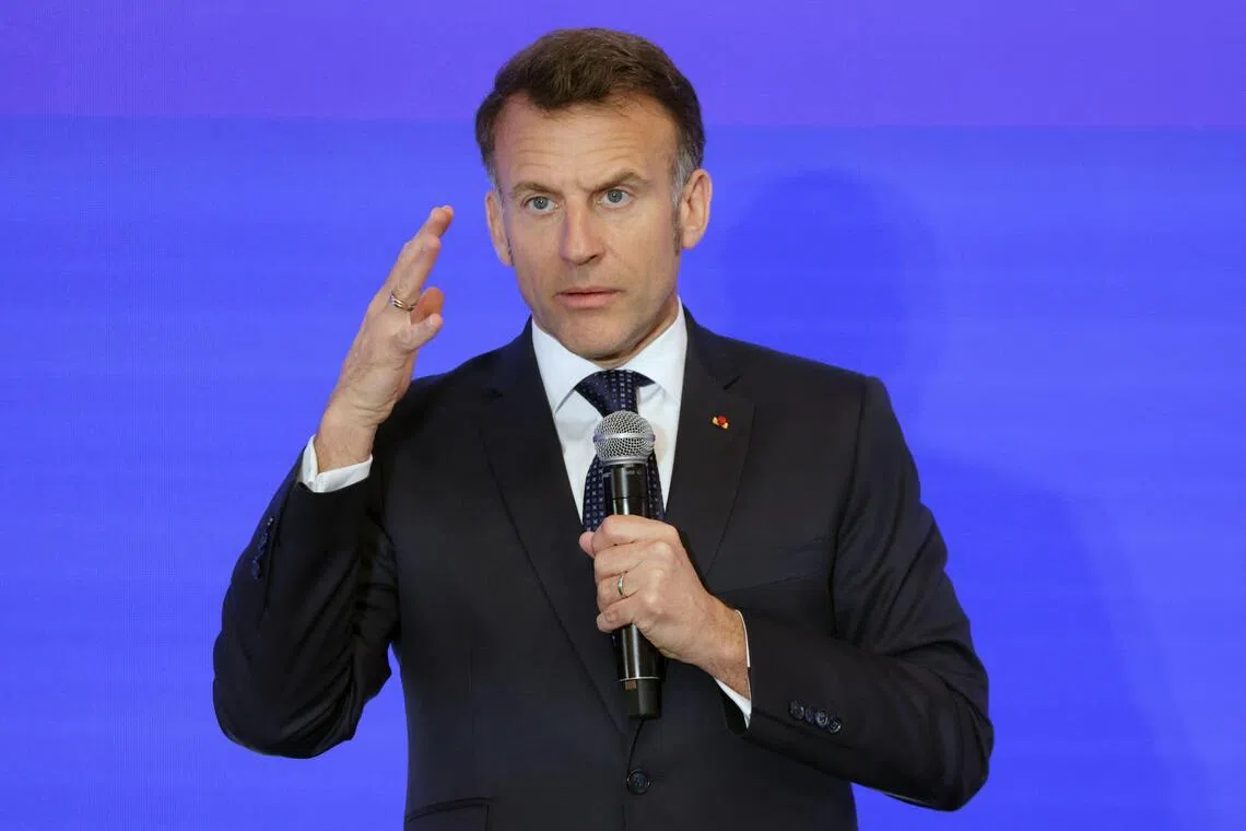 France's President Emmanuel Macron spoke of the “dramatic impacts on energy” as a result of the war.