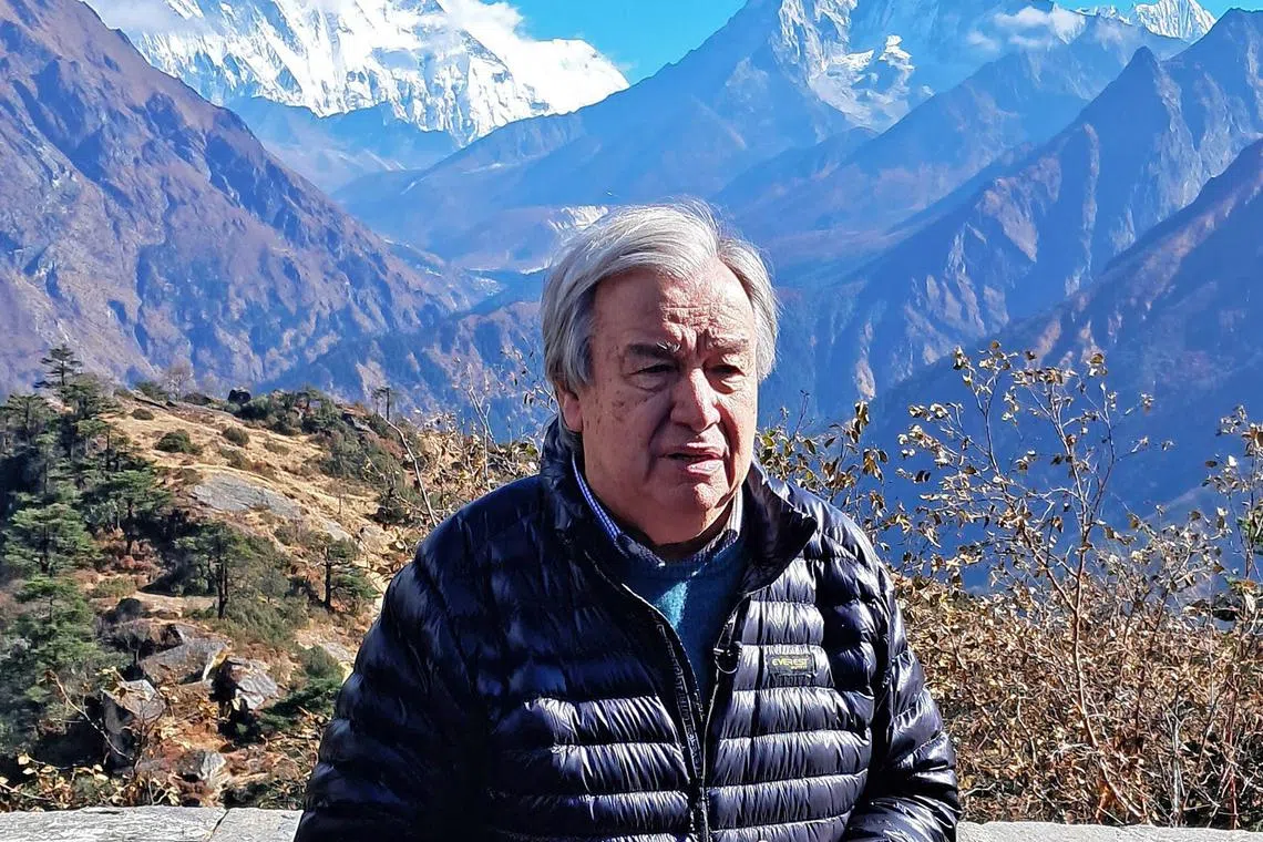 Glaciers in Nepal, wedged between two major carbon polluters - India and China - melted 65 per cent faster in the last decade than in the previous one, said United Nations Secretary General Antonio Guterres.