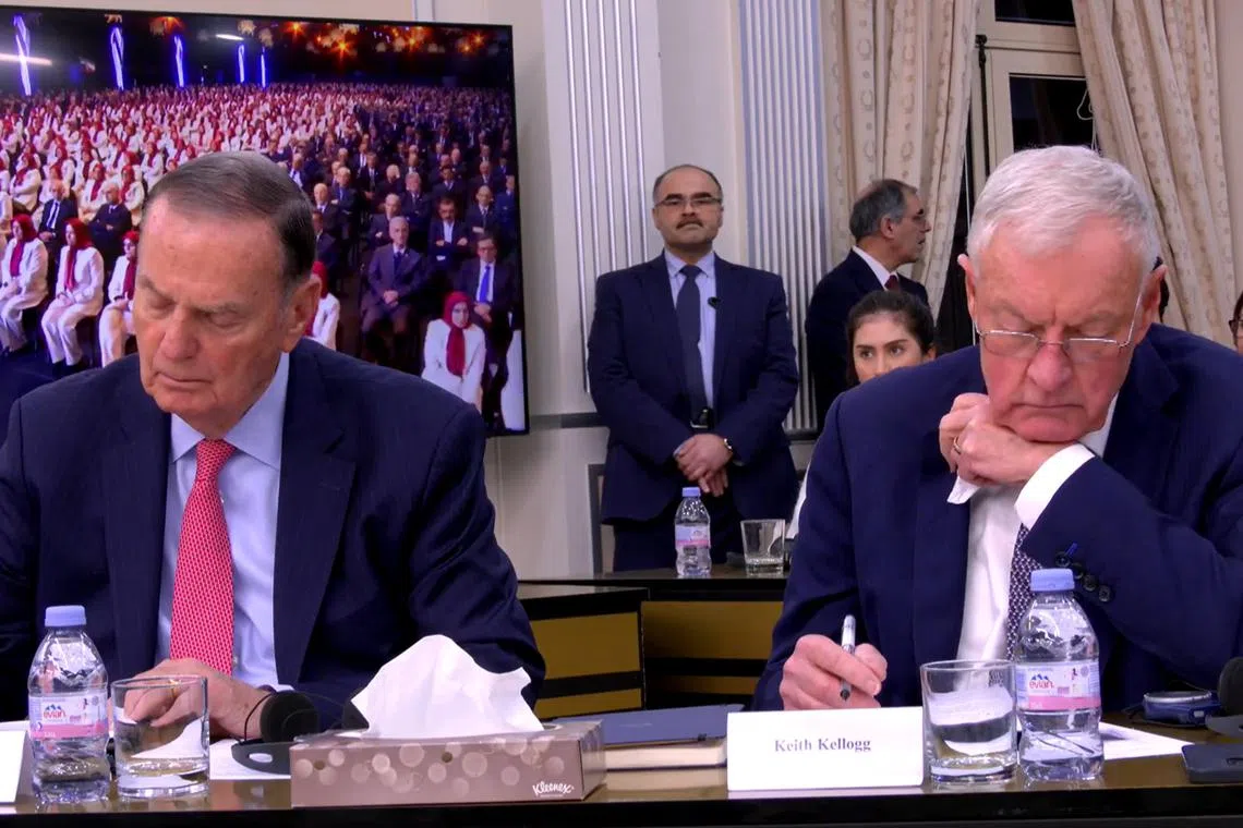 Retired Lieutenant-General Keith Kellogg - US President-elect Donald Trump's Ukraine envoy - was spotted in footage uploaded to social media by the National Council of Resistance of Iran.