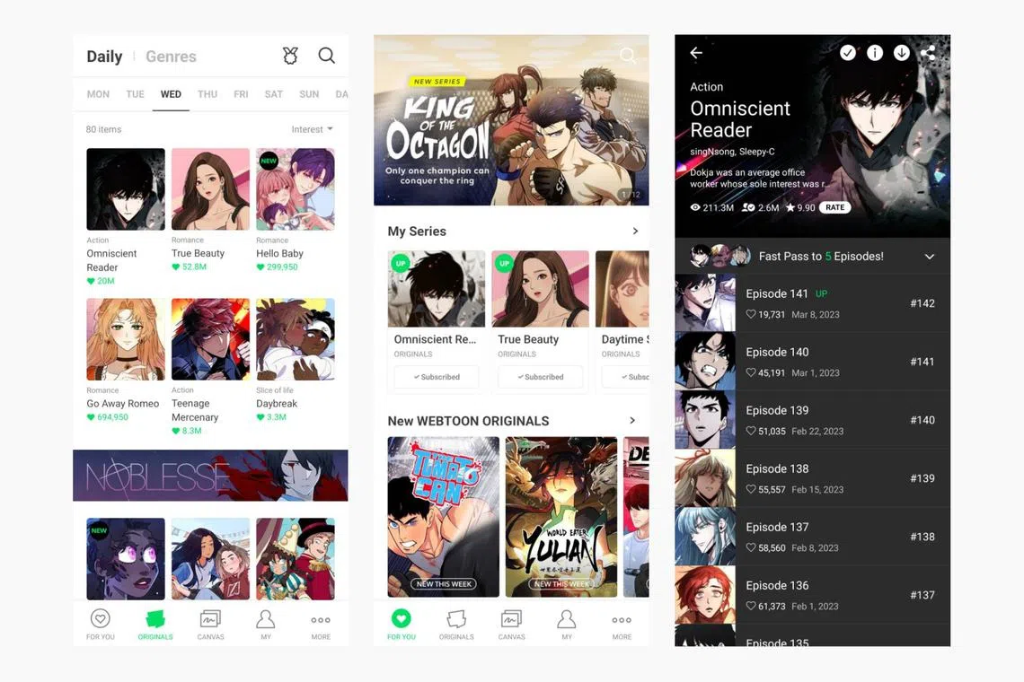 Of the 86 million users Naver’s webtoons had as of last June, over 12 million were in the US, more than twice the total from 2019.